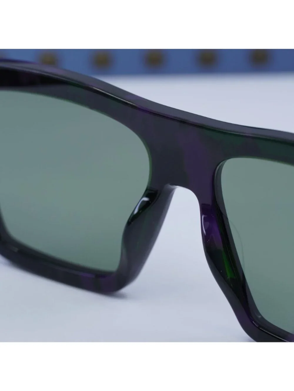 Gucci GG0962S 014 Square Unisex Sunglasses - Purple / Green